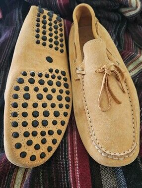OTI SOPSE LOAFERS, Driving  MOCCASINS, Mens Suade Leather Slip In Shoes, Italy,